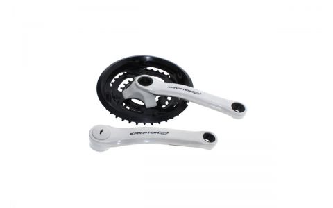 Stredný pohon MTB 26" Z24-34-42 Oceľ Biely 