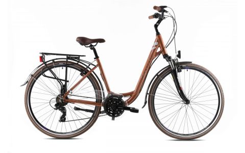 MESTSKÝ BICYKEL CAPRIOLO ELEGANCE LADY   28"X18"  BRONZOVÝ, 2023