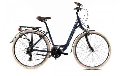 MESTSKÝ BICYKEL CAPRIOLO ELEGANCE LADY  28"X18" MODRÝ, 2023
