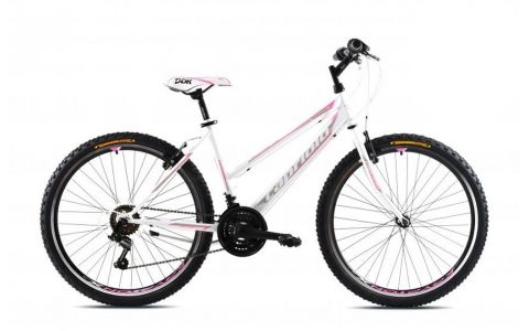 HORSKÝ BICYKEL CAPRIOLO MTB PASSION L 26"/18HT -white-pink
