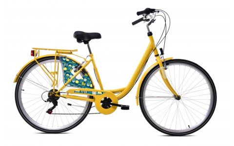 MESTSKÝ BICYKEL CAPRIOLO DIANA 28"X20" ŽLTÁ, 2023 MESTSKÝ BICYKEL CAPRIOLO DIANA 28"X20" ŽLTÁ, 2023