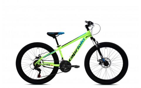 HORSKÝ BICYKEL CAPRIOLO OXYGEN 24" ZELENO-ČIERNY 2025
