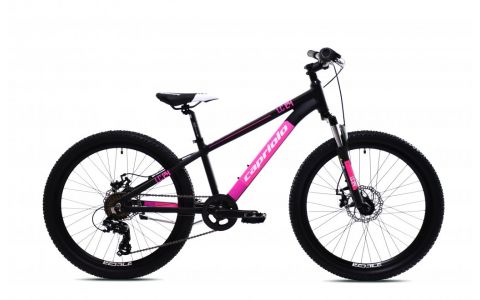 HORSKÝ BICYKEL CAPRIOLO MTB LC 24"/AL ČIERNO-RUŽOVÉ