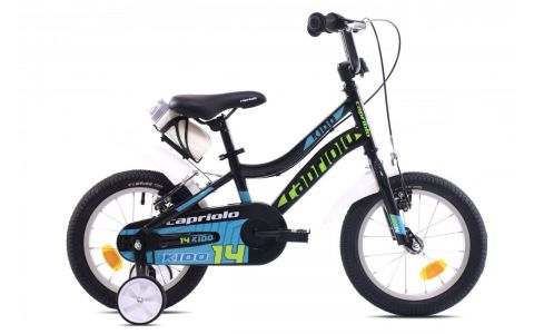 DETSKÝ BICYKEL CAPRIOLO KIDO 14" BLACK GREEN DETSKÝ BICYKEL CAPRIOLO KIDO 14" BLACK GREEN