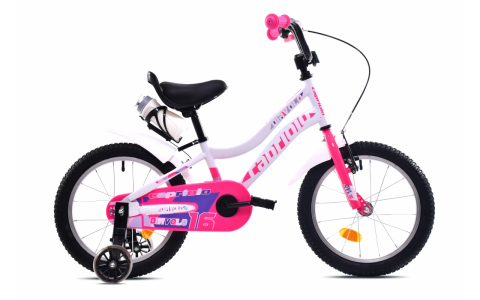 DETSKÝ BICYKEL CAPRIOLO DIAVOLO KID 16"HT white pink