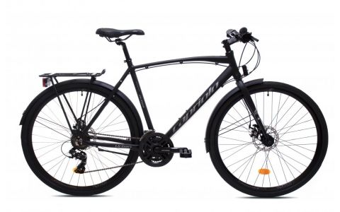 TREKINGOVÝ BICYKEL CAPRIOLO TOURING URBAN 28" MAN-DISC  black matt