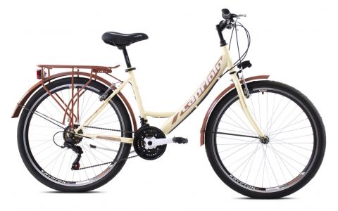 MESTSKÝ BICYKEL CAPRIOLO METROPOLIS LADY 26&quot;X19&quot; HNEDO-BÉŽOVÉ, 2022