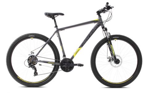 HORSKÝ BICYKEL CAPRIOLO OXYGEN, 29"X21"  ŽLTO-SIVÝ, 2023
