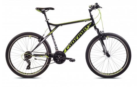 HORSKÝ BICYKEL CAPRIOLO COBRA 26"/21" ČIERNO-ZELENÝ
