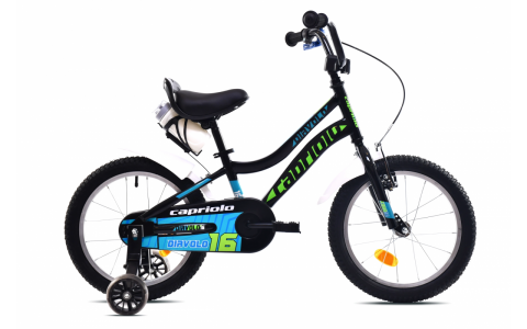 DETSKÝ BICYKEL CAPRIOLO DIAVOLO KID 16"HT black green DETSKÝ BICYKEL CAPRIOLO DIAVOLO KID 16"HT black green