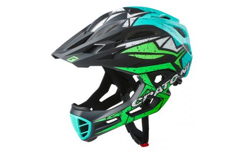 Prilba CRATONI C-Maniac Pro Black/Lime/Turquoise Matt - L/XL (59-62cm)