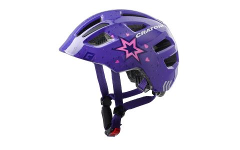 Detská prilba CRATONI Maxster Star Purple Glossy - XS/S (46-51cm)