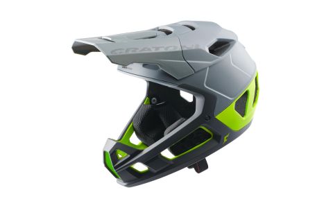 Prilba CRATONI Interceptor 2.0 Grey/Lime Matt - M/L (58-61cm)