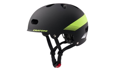 Detská Prilba CRATONI C-Mate JR. Black/Lime Matt - S/M (54-58cm)