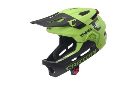 Detská Prilba CRATONI MadCat MIPS Lime/Black Matt - S/M (49-56cm)