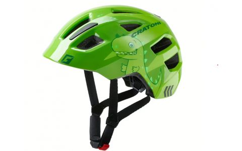 Dětská helma CRATONI Maxster Dino Green Glossy  - S (48-53 cm)