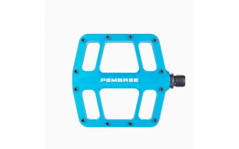Pedály PEMBREE D3A Flat Pedal Menší/Small - Turquoise