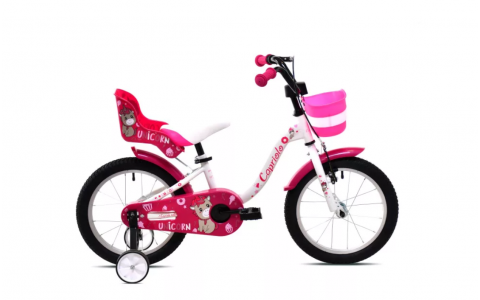 DETSKÝ BICYKEL CAPRIOLO VIOLA 16"8" BIELO-RUŽOVÝ 2025