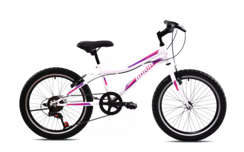 DETSKÝ BICYKEL CAPRIOLO ADRIA STINGER 20/7HT BIELO-RUŽOVÝ 2025