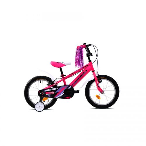 DETSKÝ BICYKEL CAPRIOLO ROCKET 14&quot; RUŽOVÝ