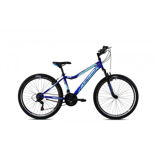 HORSKÝ BICYKEL CAPRIOLO DIAVOLO DX 600 FS 26&quot;/17&quot;  TYRKYSOVO-MODRÝ,2023