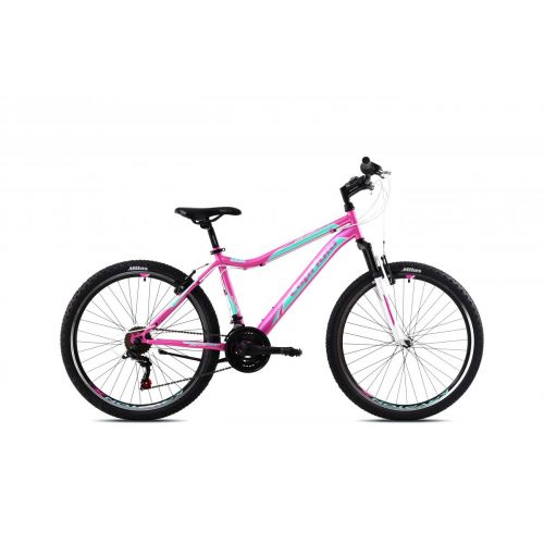 HORSKÝ BICYKEL CAPRIOLO DIAVOLO DX 600 FS  26&quot;/15&quot;  TYRKYSOVO-RUŽOVÝ,2023