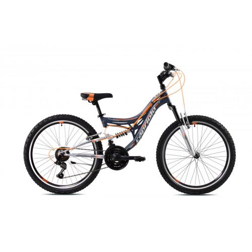 DETSKÝ BICYKEL CAPRIOLO CTX 240  24&quot;/15&quot; ORANŽOVO-SIVÝ, 2023