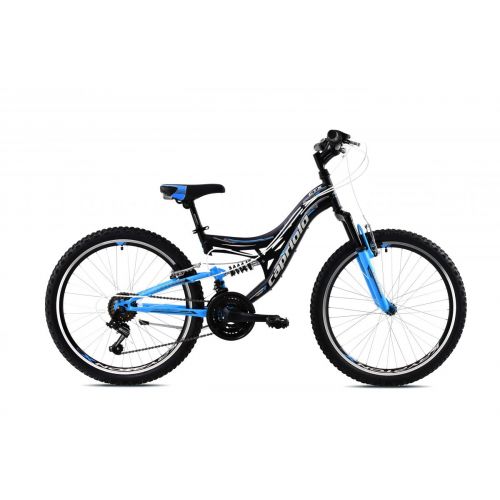 DETSKÝ BICYKEL CAPRIOLO CTX 240 24&quot;/15&quot; MODRO-ČIERNY, 2021
