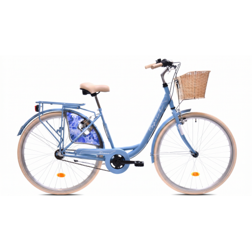 MESTSKÝ BICYKEL CAPRIOLO TOUR-DIANA CITY 28"/6HT matt blue-with ba