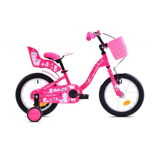 DETSKÝ BICYKEL CAPRIOLO BMX 14"HT VIOLA pink white