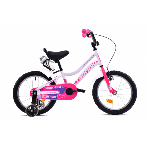 DETSKÝ BICYKEL CAPRIOLO DIAVOLO KID 16"HT white pink