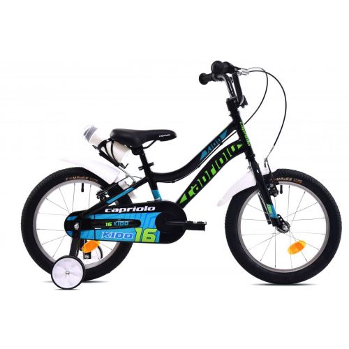 DETSKÝ BICYKEL CAPRIOLO KIDO 16" BLACK GREEN