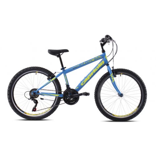 HORSKÝ BICYKEL CAPRIOLO RAPID 24&quot;X13&quot; ŽLTO-MODRÝ, 2023