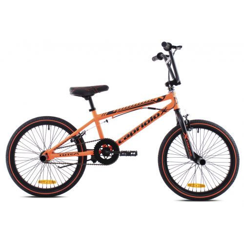 DETSKÝ BICYKEL CAPRIOLO TOTEM  20&quot;/10,5&quot;  ČIERNO-ORANŽOVÝ, 2023