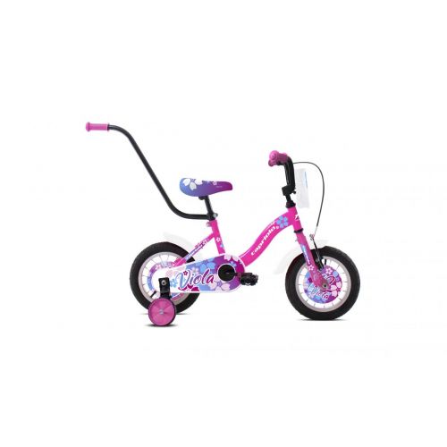 DETSKÝ BICYKEL CAPRIOLO VIOLA 12&quot;X6,5&quot;  2021  BIELO-RUŽOVÝ