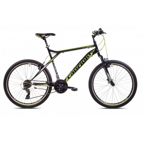 HORSKÝ BICYKEL CAPRIOLO COBRA 26&quot;/21&quot; ČIERNO-ZELENÝ