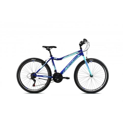 HORSKÝ BICYKEL CAPRIOLO DIAVOLO DX 24 24&quot;/15&quot; TYRKYSOVO-MODRÝ,2023