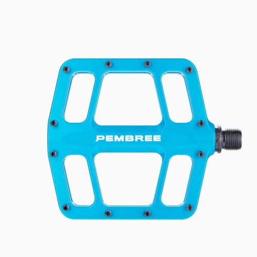 Pedály PEMBREE D3A Flat Pedal Menší/Small - Turquoise