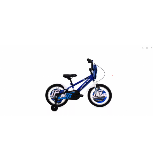 DETSKÝ BICYKEL CAPRIOLO MUSTANG 16&quot;/8&quot; MODRO-BIELY 2025