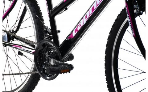 HORSKÝ BICYKEL CAPRIOLO MTB PASSION L 26"/18HT  black pink 19"