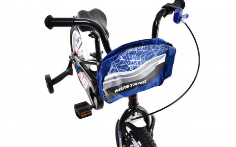 DETSKÝ BICYKEL CAPRIOLO MUSTANG 16"/8" ČIERNO-ČERVENY