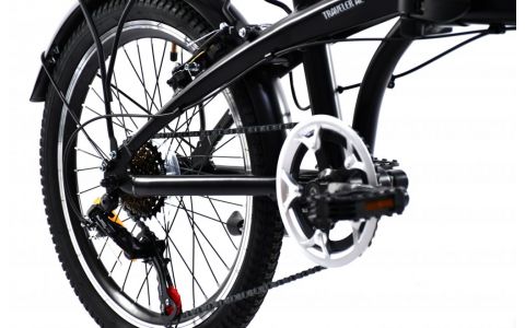 SKLADACÍ BICYKEL CAPRIOLO FOLDING TRAVELLER ALLOY 6 SPEED BLACK