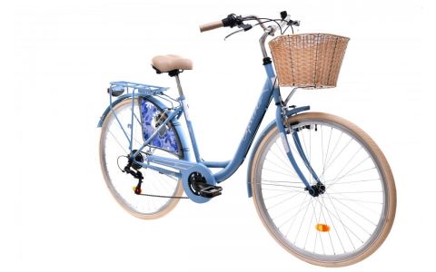 MESTSKÝ BICYKEL CAPRIOLO TOUR-DIANA CITY 28"/6HT matt blue-with ba