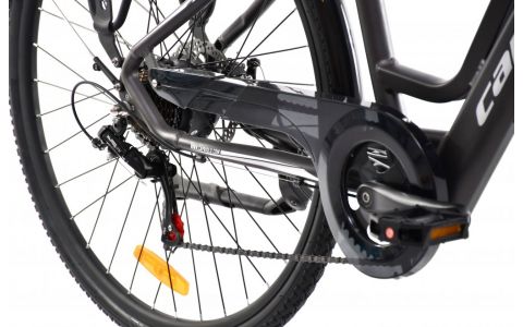 ELEKTRICKÝ BICYKEL E-CITY SIVO-STRIEBORNÉ
