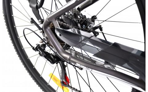 ELEKTRICKÝ BICYKEL E-CITY SIVO-STRIEBORNÉ