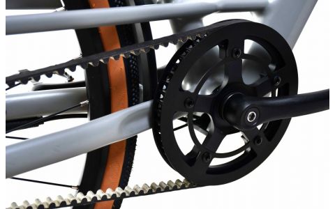 ELEKTRICKÝ BICYKEL BELT DRIVE GREY-BEIGE