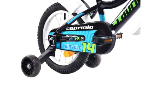 DETSKÝ BICYKEL CAPRIOLO DIAVOLO KID 14"HT black green