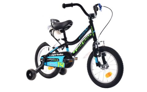 DETSKÝ BICYKEL CAPRIOLO DIAVOLO KID 14"HT black green