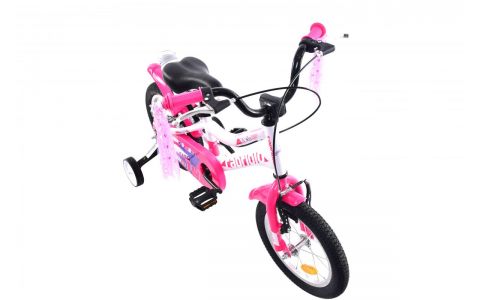 DETSKÝ BICYKEL CAPRIOLO KIDO 14" WHITE PINK