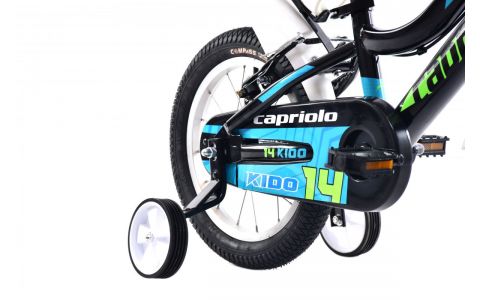 DETSKÝ BICYKEL CAPRIOLO KIDO 14" BLACK GREEN